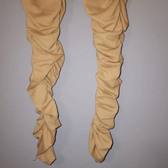 Ladies Tan/Beige Stacked Joggers - Small - Picture 2 of 5